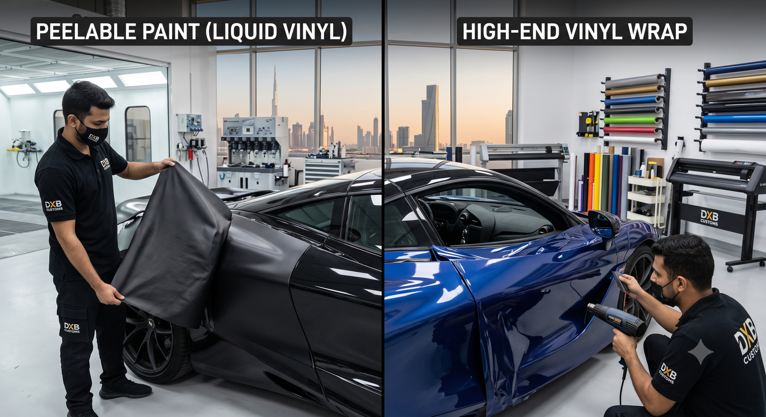 Peelable Paint vs Wrap: What Works for Luxury Cars in Dubai? 