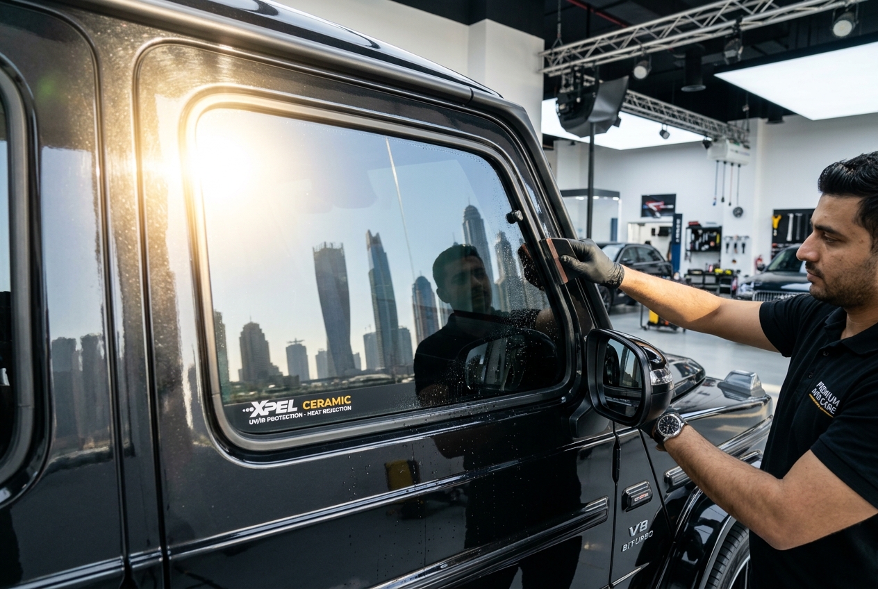 UV Protection and Interior Leather Preservation with Ceramic Tint