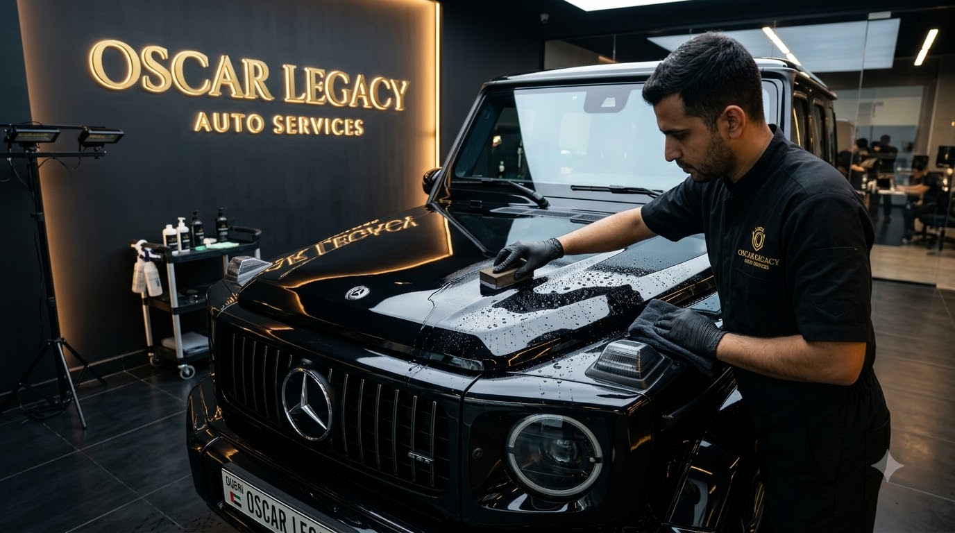 9H Ceramic Coating - Oscar Legacy Auto Services Dubai