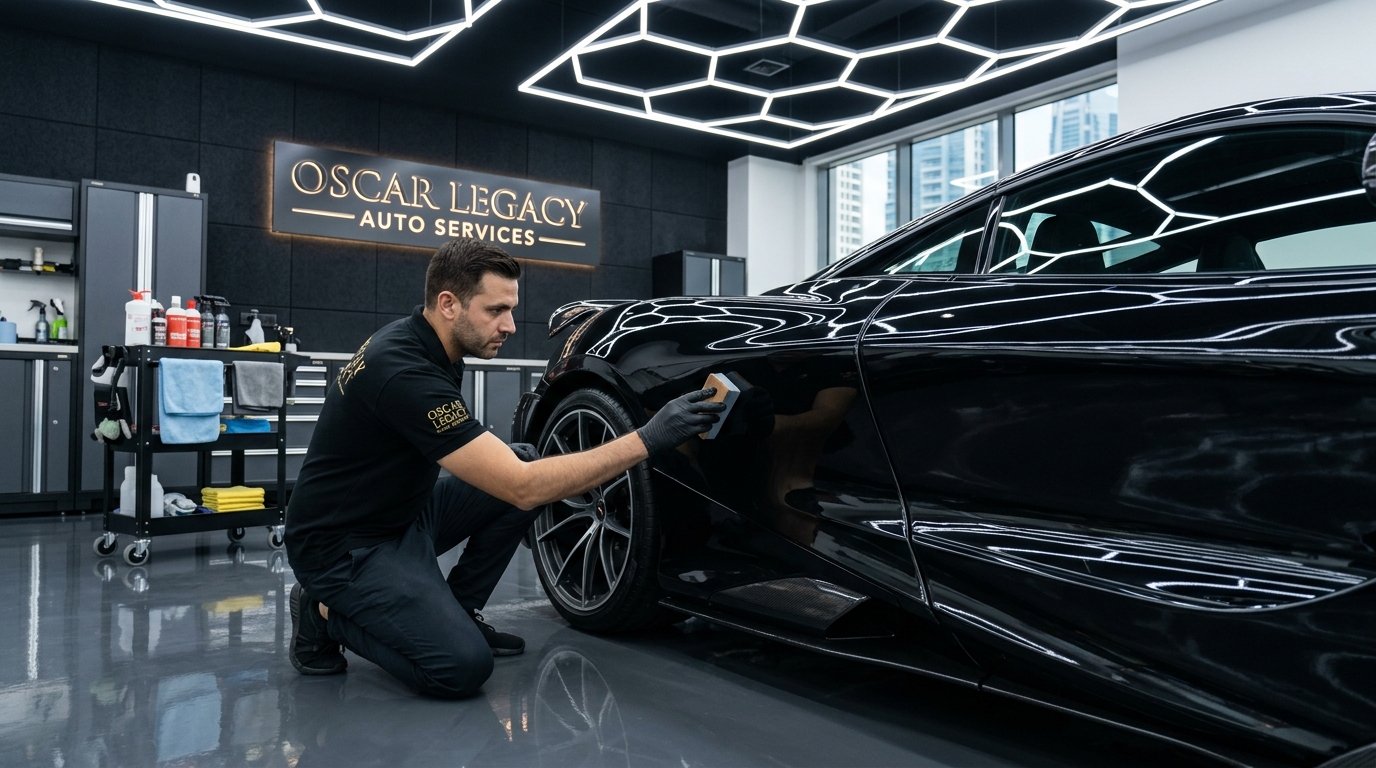 Ceramic Coating Over PPF Dubai: Supercar Protection Guide - Oscar Legacy Auto Services