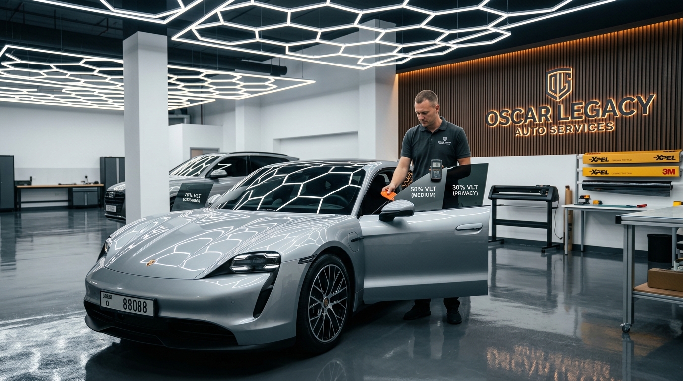30%, 50% or 70% Window Tint in Dubai: How to Choose the Right Shade - Oscar Legacy Auto Services